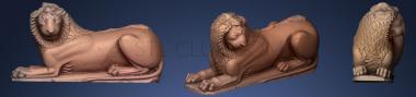 3D model Recumbent Lion (STL)